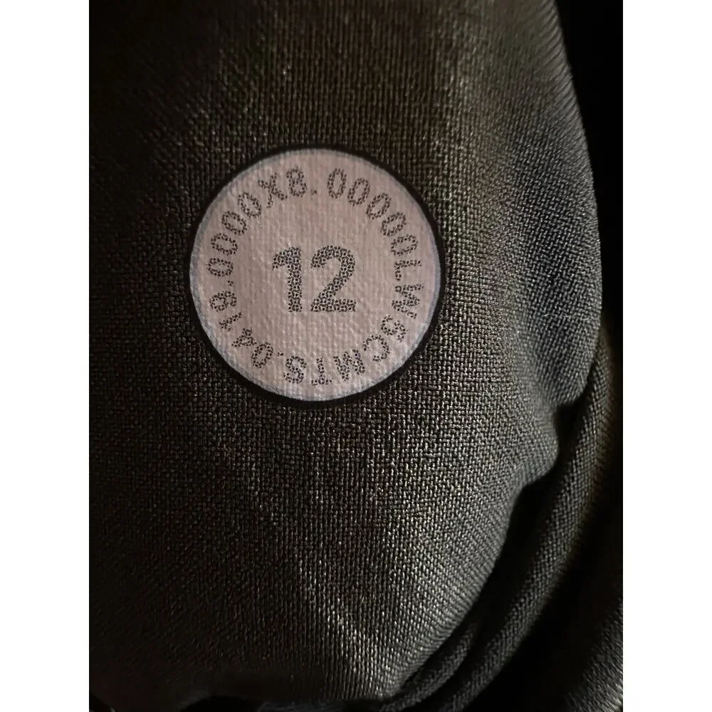 Lululemon On The Fly Jogger Pants Olive Green Black Velvet Trim Women's Size 12 - Picture 6 of 13
